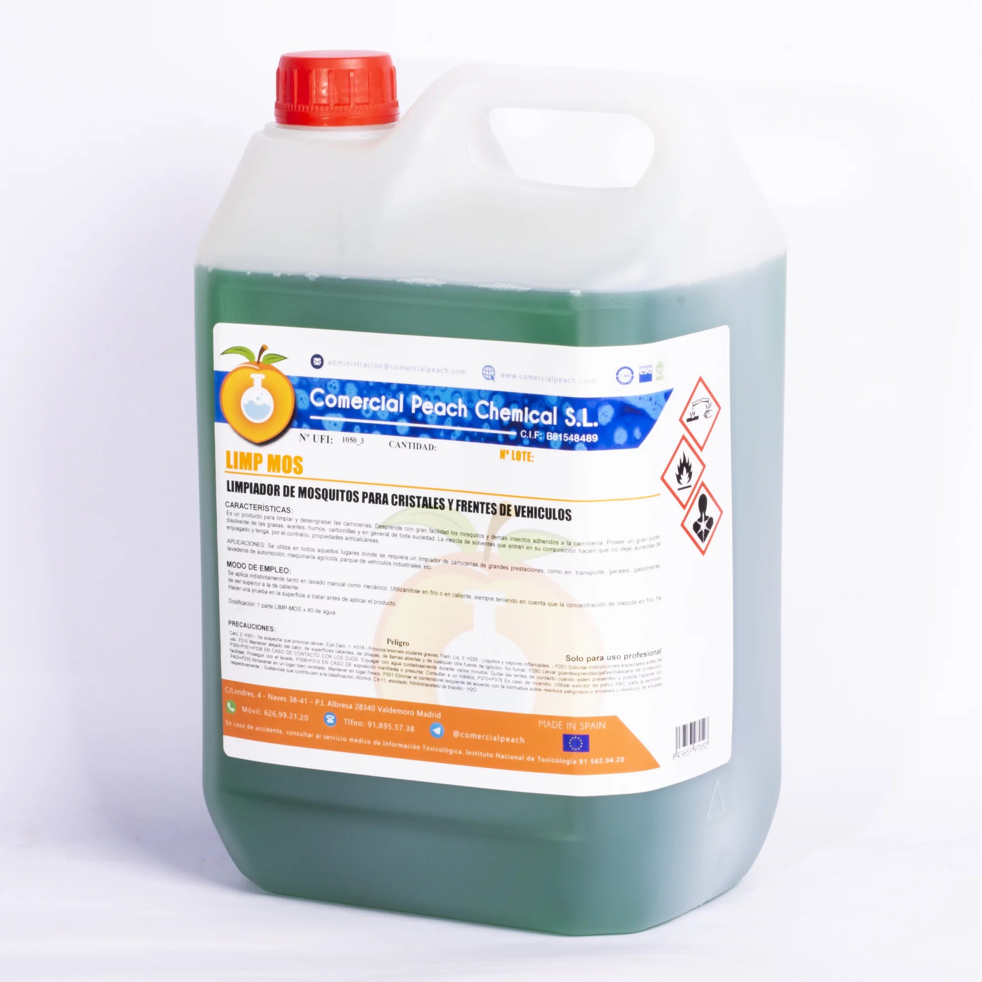 Limpiar y desengrasar carrocerías. Quita Mosquitos - LIMP MOS